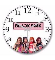 Blackpink     Duvar  Saati Bombeli Gercek Cam