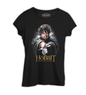Hobbit - The Battle of Five Armies Siyah Kadın Tshirt