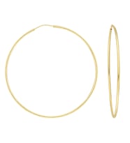 Glorria Altın 5,5 cm Halka Küpe