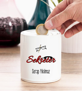 Sekreter Kişiye Özel Kumbara