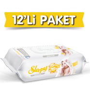 Sleepy Islak Havlu Mendil 90 Yaprak Sensitive 12 Li Set Plastik Kapaklı