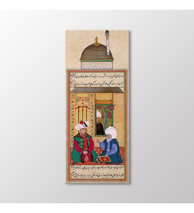 Arty Tablo Sultan Orhan Çandarlı Halil Paşa ve Molla Alaeddin Esved Tablo (Karışık)