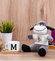 Baş Harfli Fincan ve Peluş Eşek