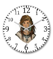 Aloy Horizon Zero Dawn Duvar Saati Bombeli Gercek Cam
