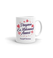 Dünyanın En Mükemmel Annesi İsme Özel Kupa (Beyaz)