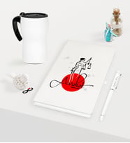 BK Gift Kişiye Özel Avukat Temalı Beyaz Defter Kalem ve Termos Mug Seti - 11 (Model 1)