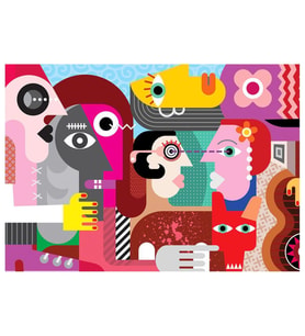 KS Strange People And Dirty Dog 1000 Parça Puzzle