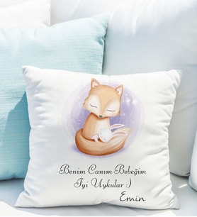 Kişiye Özel Benim Canım Bebeğim İyi Uykular Bebek Yastığı