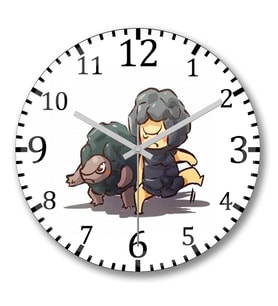 Pokemon e Treinadores Duvar Saati Bombeli Gercek Cam