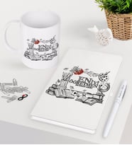 BK Gift Kişiye Özel En İyi Öğretmen Beyaz Defter Kalem Kupa Seti-8 (Model 1)