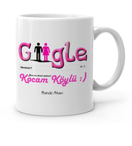 BK Gift Kişiye Özel Google Nerelisin Kocam Köylü Beyaz Kupa Bardak  1