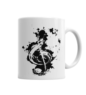 Clave De Sol Müzik  Nota Kupa Bardak Porselen