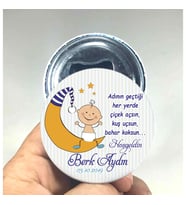20 Adet Bebek Magneti Açacaklı Magnet Açacak (Metal)