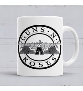Guns And Roses GNR Logo Axl Rose Slash Kupa Bardak