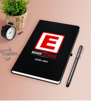 BK Gift Kişiye Özel Eczane Siyah Defter Kalem Seti-1