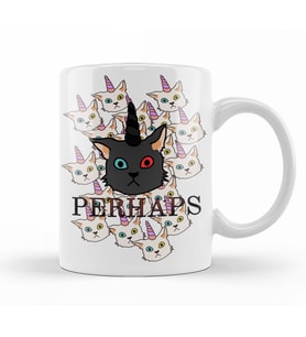Unicorn Cat Kedi Kupa Bardak Porselen