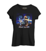 Pink Floyd - Above the Light Siyah Kadın Tshirt