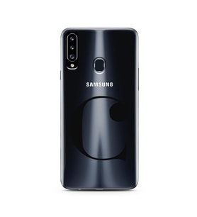 Samsung A20s Harf Tasarımlı Telefon Kılıfı C-Harfi 