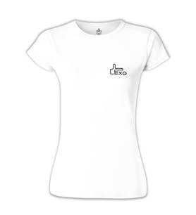 EXO - Sehun 94 (Ön-Arka) Beyaz Bayan Tshirt