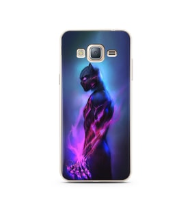 Black Panter Tasarım Süper Şeffaf Silikon Telefon Kılıfı Samsung J3 (2016)