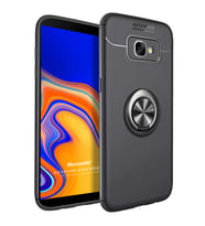 Microsonic Samsung Galaxy J4 Core Kılıf Kickstand Ring Holder Siyah