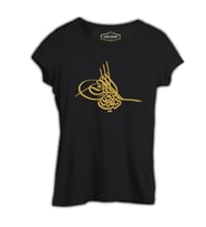 Tuğra Siyah Kadın Tshirt