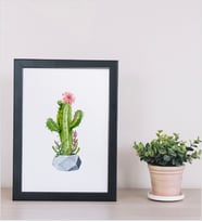 Kaktüs Ahşap 24x33 cm Tasarım Çerçeve
