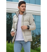 Erkek Şişme Mont 20K-8200161-01 Krem