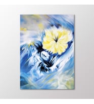 Arty Tablo Soyut Çiçekler Tablo (Karışık)