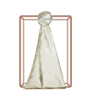 İpekevi Mint Yeşili Semi Monogram Desenli İpek Şal
