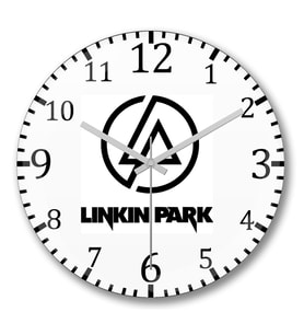 Linkin Park Duvar Saati Bombeli Gercek Cam