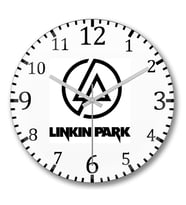 Linkin Park Duvar Saati Bombeli Gercek Cam
