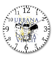 Urbana Legio Omnia Vincit Duvar Saati Bombeli Gercek Cam