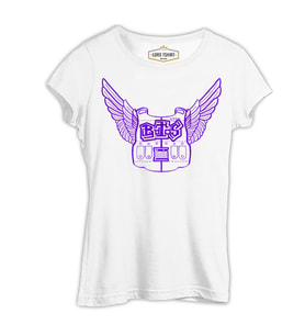 BTS - Jimin Wings Beyaz Kadın Tshirt