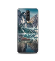 Göl Manzara Tasarımlı Süper Şeffaf Silikon Telefon Kılıfı Huawei Mate 20 Lite