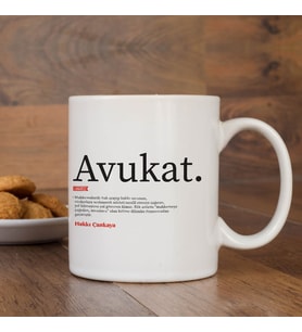 Lügatçe Avukat İsme Özel Kupa