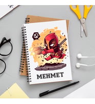 Marvel Dead Pool Defteri Kişiye Özel