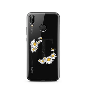 Papatya Harf Tasarım Süper Şeffaf Silikon Telefon Kılıfı Huawei P20 Lite   T-Har