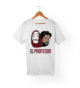 La casa de papel Tişört (Beyaz)