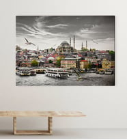 BK Gift Kişiye Özel İstanbul Manzara Kanvas Tablo (70x100cm.) 1