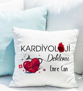 Kişiye Özel Kardiyolog Doktoru Yastığı