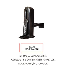 Cep Kaşe Sırdaş 80  Kişiye Özel Şirket Kaşesi
