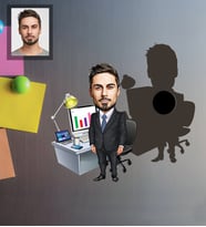 Kişiye Özel Patron Karikatürlü Ahşap Magnet Bay-26