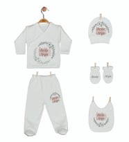 Pia Baby Gl 1908-05 İsme Özel Beşli Zıbın Set