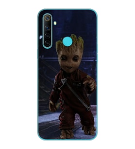 Baby Groot Tasarım Süper Şeffaf Silikon Telefon Kılıfı Oppo Realmi 6i