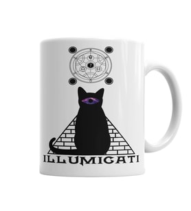 Illumicati Cat Kedi Kupa Bardak Porselen