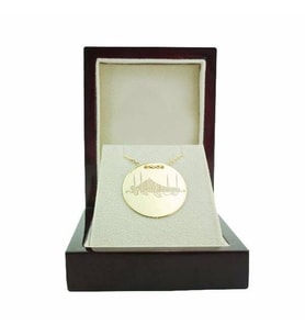 Dua Plaka Kolye Besmele (1) 3,50 Gram 14 Ayar Altın (Sarı)