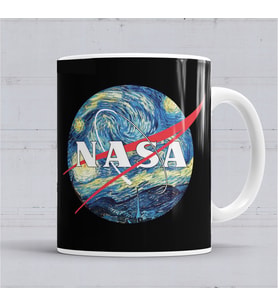 Nasa Logo Kupa Bardak Porselen