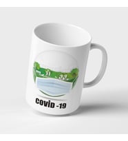 Koronavirüs Covid 19 Kupa Bardak Kişiye Özel Hediye G19