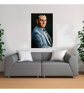 Başöğretmen Atatürk Kanvas Tablo